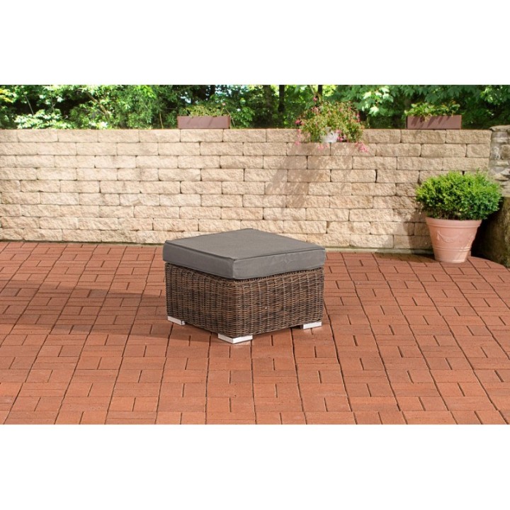 Hocker Bilbao / Madeira Eisengrau