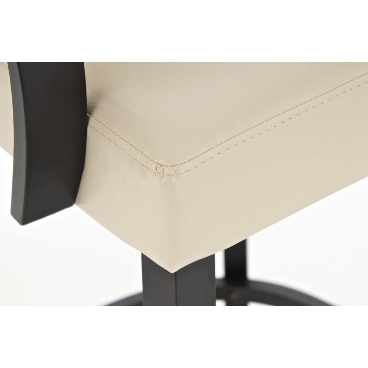Barhocker Lionel mit Armlehne schwarz