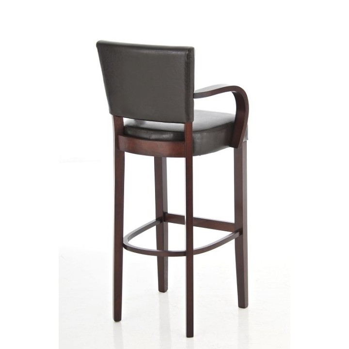 Barhocker Lionel mit Armlehne cappuccino