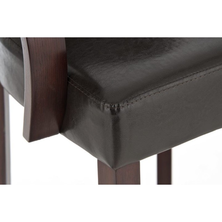 Barhocker Lionel mit Armlehne cappuccino