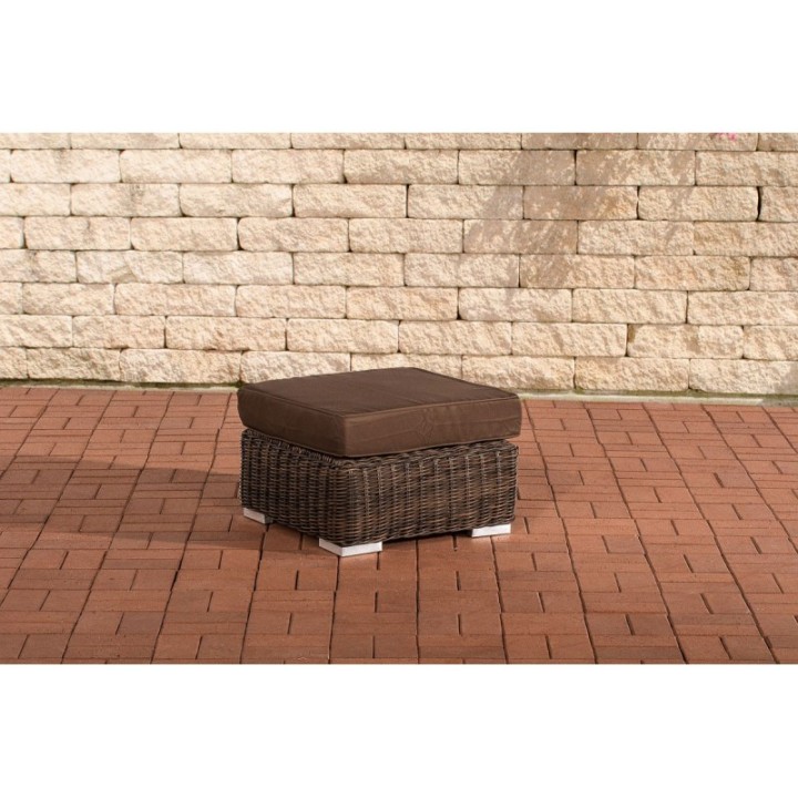 Fußhocker Ariano 56x56cm Terrabraun