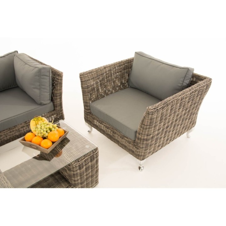 Gartengarnitur Moss Eisengrau