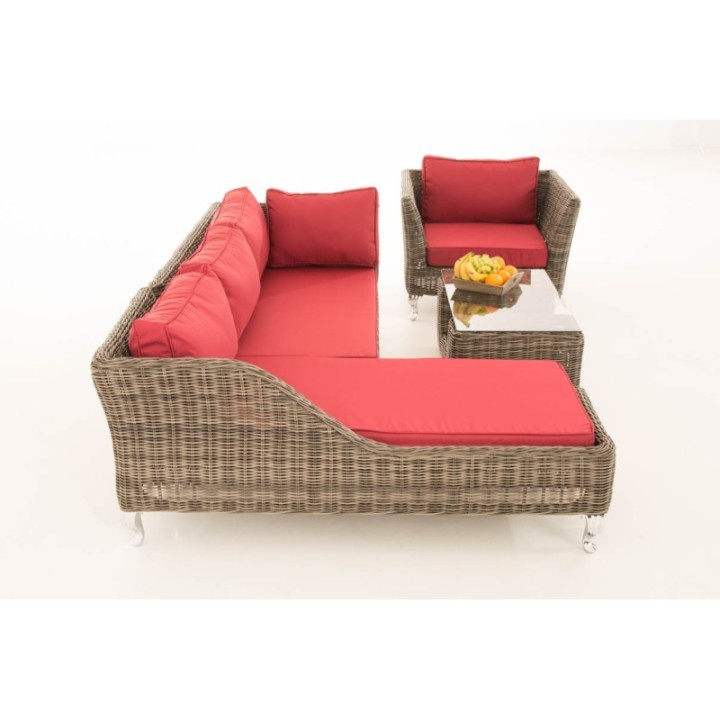Gartengarnitur Moss Rubinrot