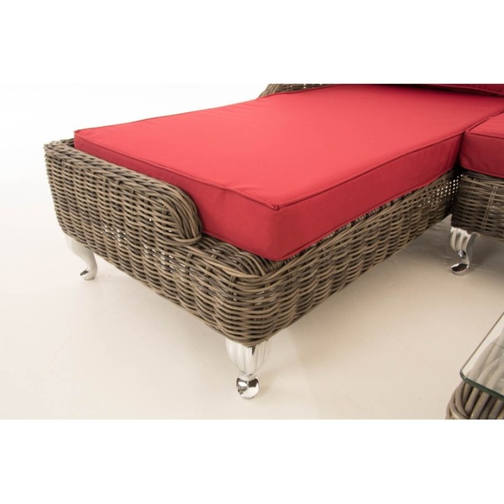 Gartengarnitur Moss Rubinrot