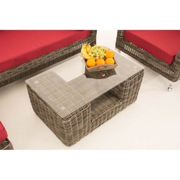 Gartengarnitur Moss Rubinrot