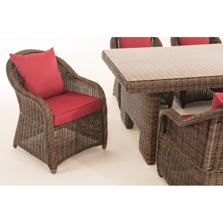 Sitzgruppe Candela XL Rubinrot