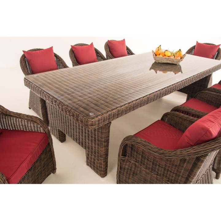 Sitzgruppe Candela XL Rubinrot