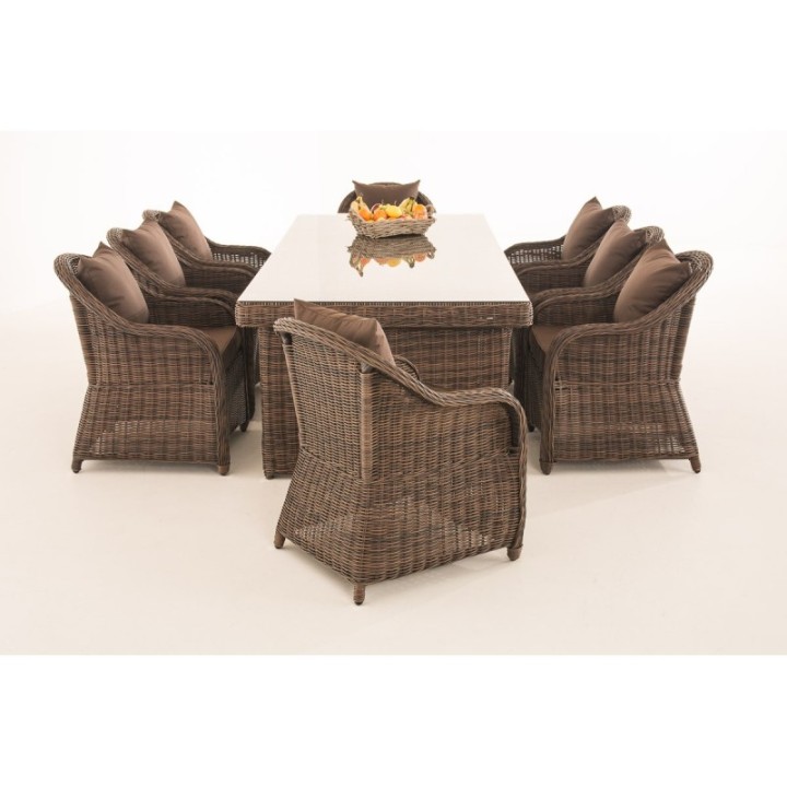 Sitzgruppe Candela XL Terrabraun