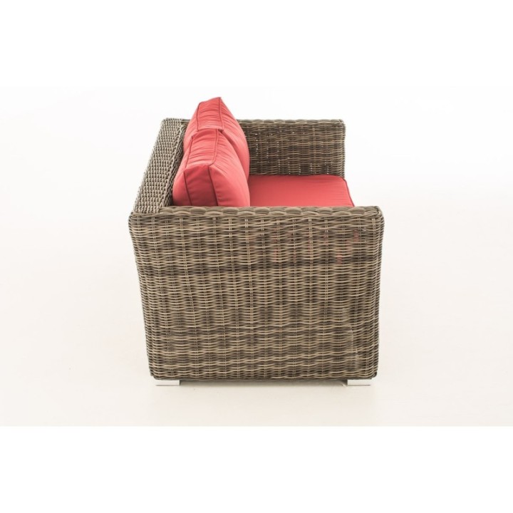 2er Sofa Mandal Rubinrot