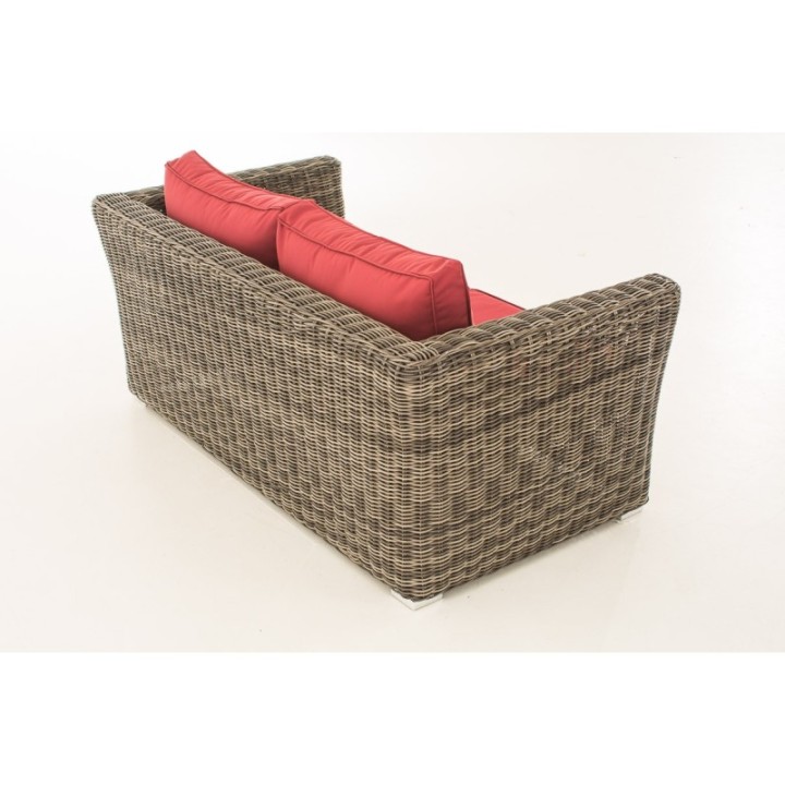 2er Sofa Mandal Rubinrot