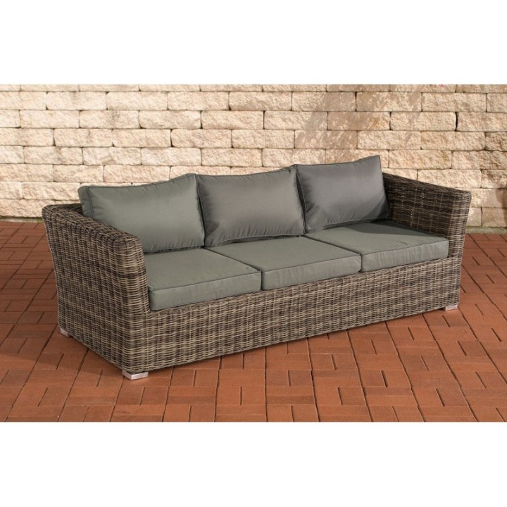 3er Sofa Mandal Eisengrau