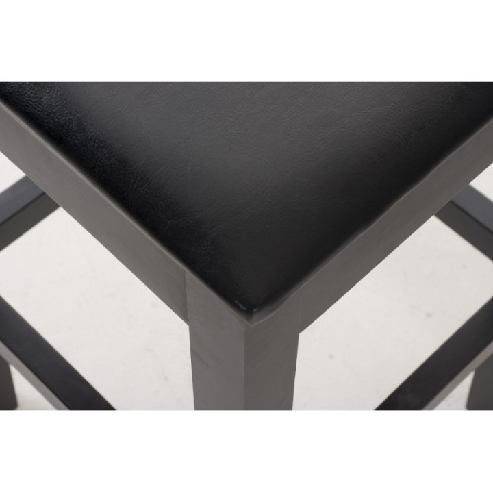 Barhocker Rocket Kunstleder Schwarz