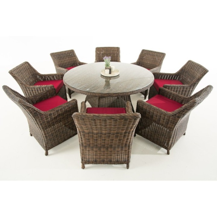 Sitzgruppe Ginosa XL Rubinrot