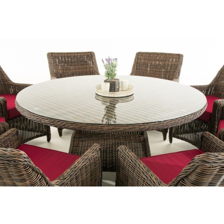 Sitzgruppe Ginosa XL Rubinrot