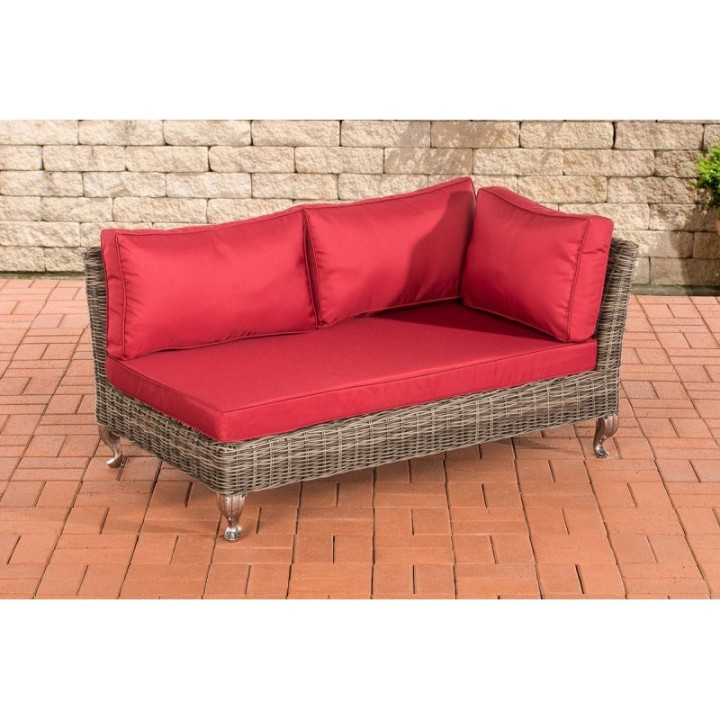 Ecksofa Moss Rubinrot