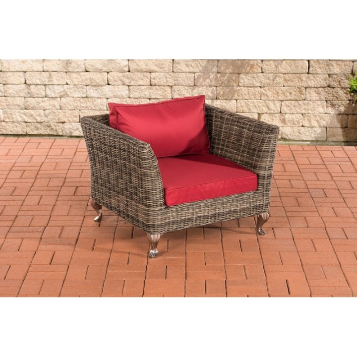 Sessel Moss Rubinrot