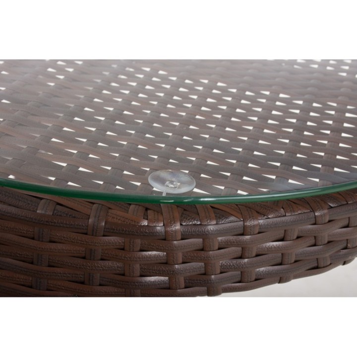 Sitzgruppe Bayamo Flachrattan Cremeweiß