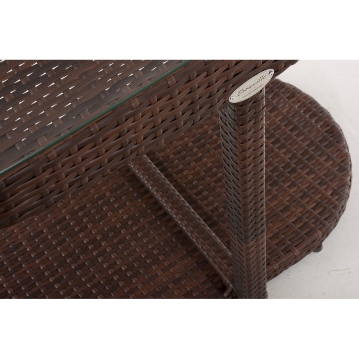 Sitzgruppe Bayamo Flachrattan Cremeweiß