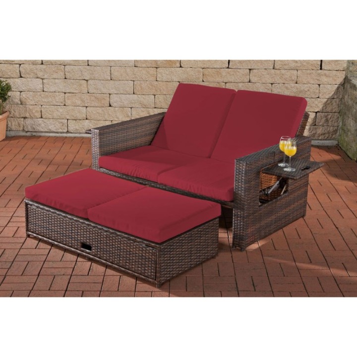 Sofa Ancona Rubinrot