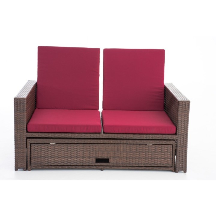 Sofa Ancona Rubinrot