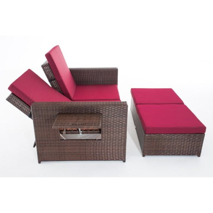 Sofa Ancona Rubinrot