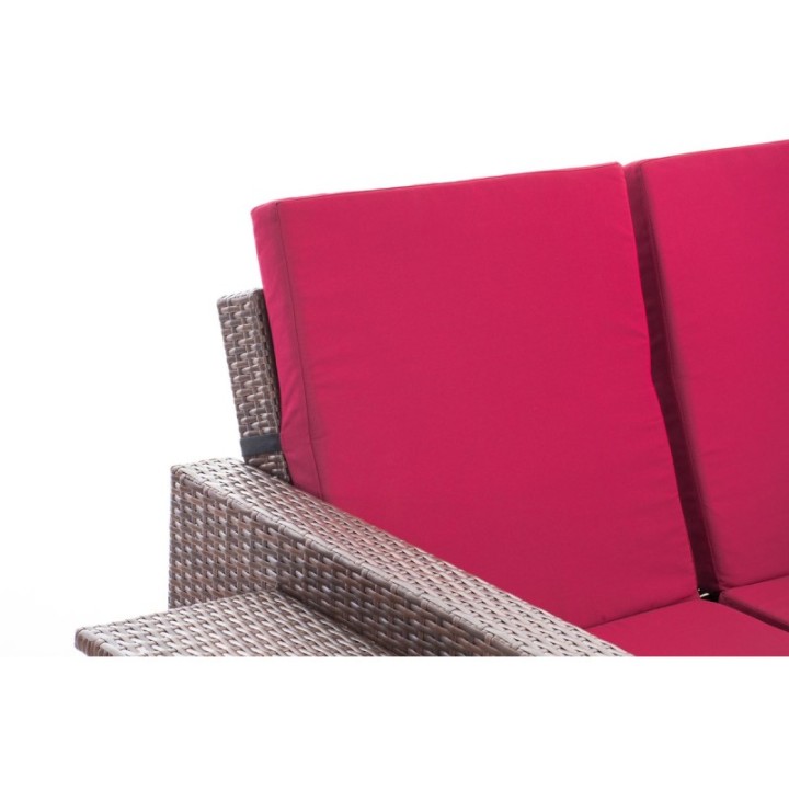 Sofa Ancona Rubinrot