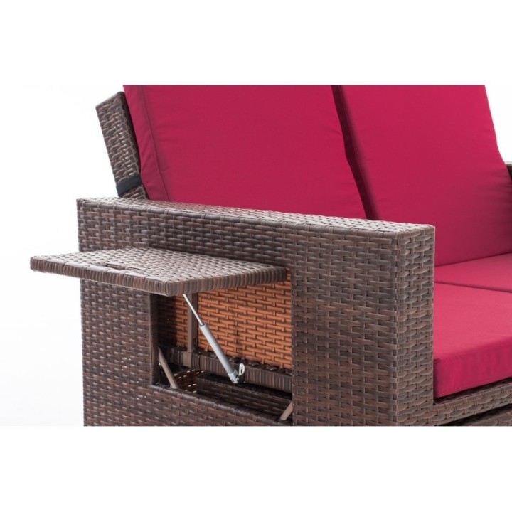 Sofa Ancona Rubinrot