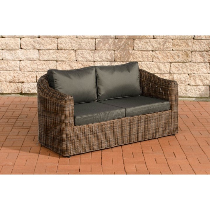 2er-Sofa Bergen Anthrazit