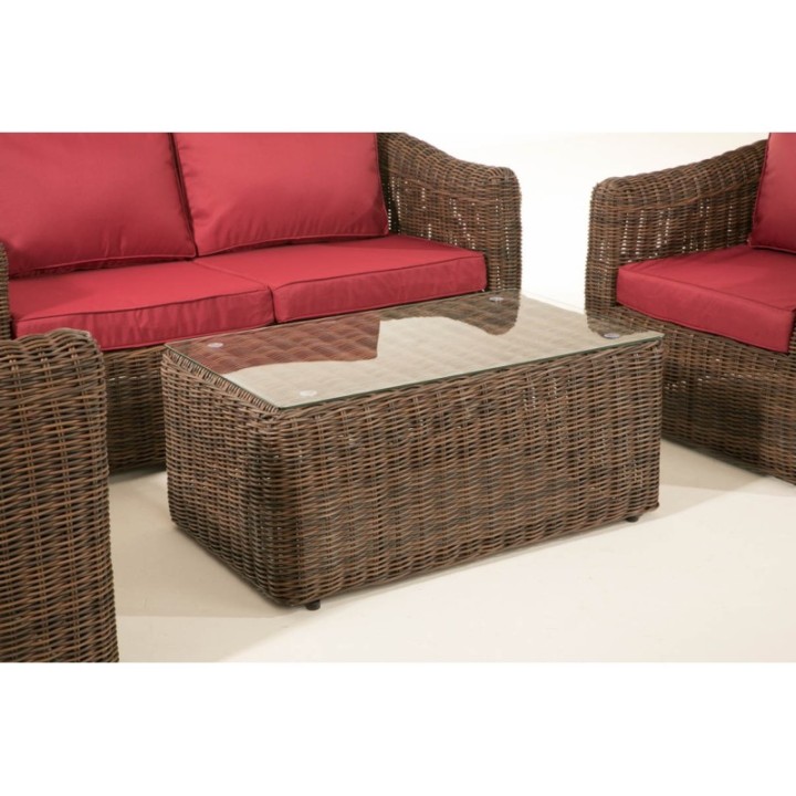 Gartengarnitur Bergen Rubinrot 5mm