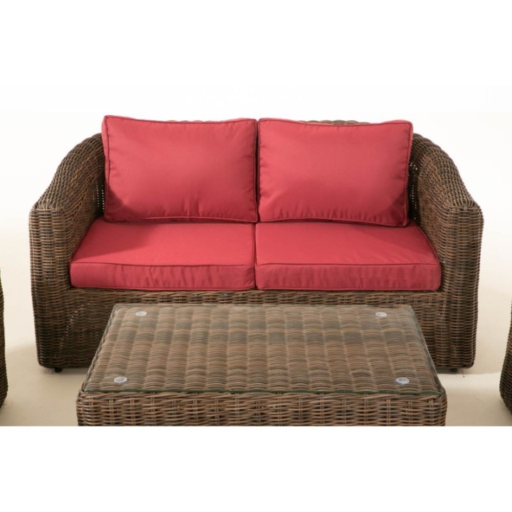 Gartengarnitur Bergen Rubinrot 5mm