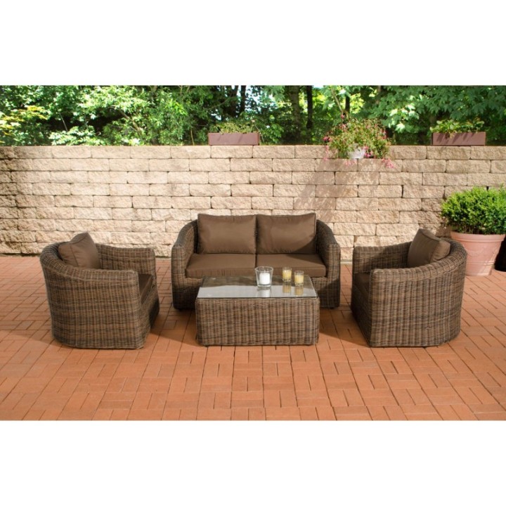 Gartengarnitur Bergen Terrabraun 5mm