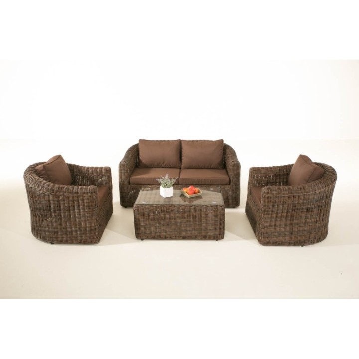 Gartengarnitur Bergen Terrabraun 5mm