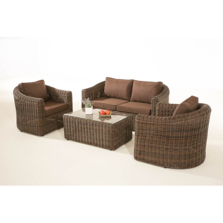 Gartengarnitur Bergen Terrabraun 5mm