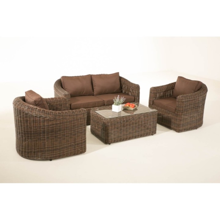 Gartengarnitur Bergen Terrabraun 5mm