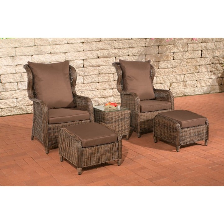 Sitzgruppe Treviso Terrabraun 5mm