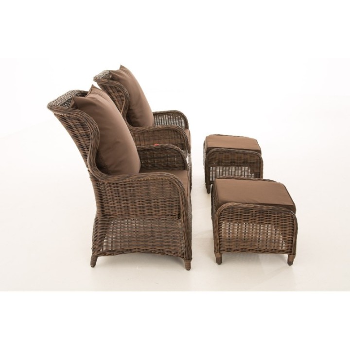 Sitzgruppe Treviso Terrabraun 5mm