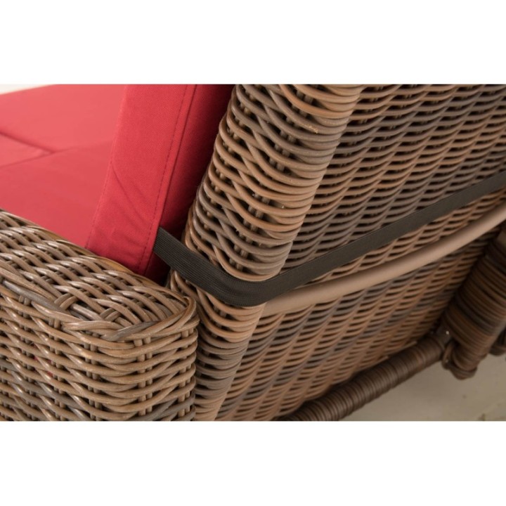 Sofa Ancona Rubinrot 5mm