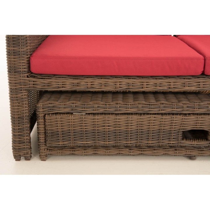Sofa Ancona Rubinrot 5mm
