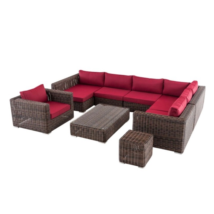 Gartengarnitur Barcelona Rubinrot 5mm