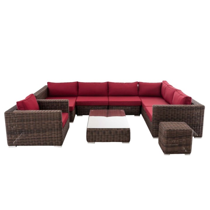 Gartengarnitur Barcelona Rubinrot 5mm
