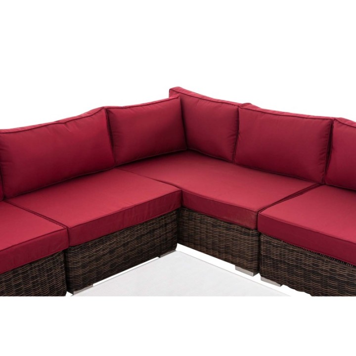 Gartengarnitur Barcelona Rubinrot 5mm