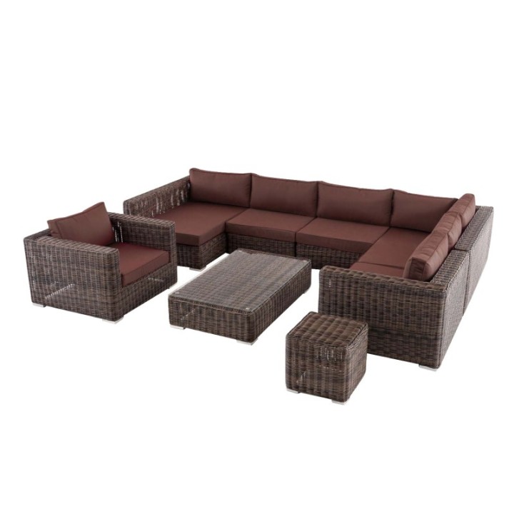 Gartengarnitur Barcelona Terrabraun 5mm