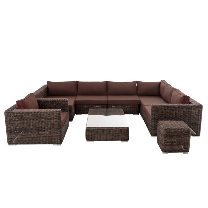 Gartengarnitur Barcelona Terrabraun 5mm