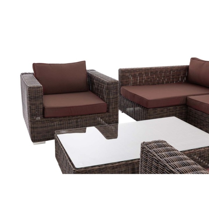 Gartengarnitur Barcelona Terrabraun 5mm