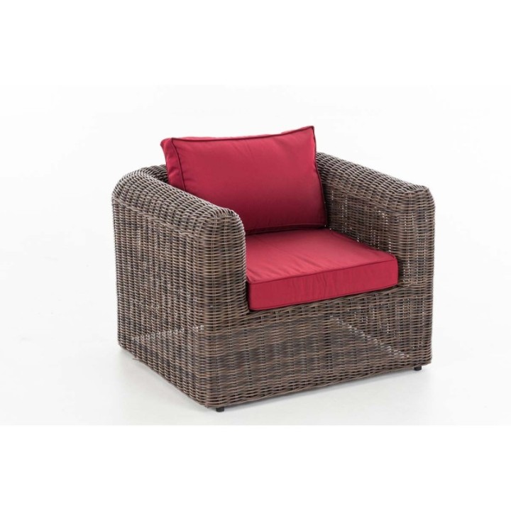 Sessel Marbella Rubinrot 5mm
