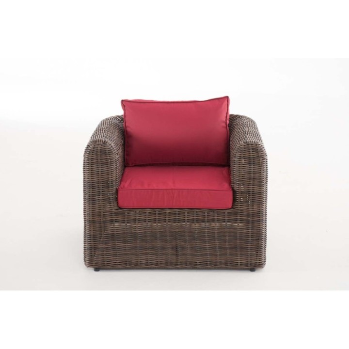 Sessel Marbella Rubinrot 5mm