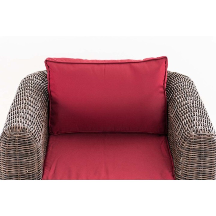 Sessel Marbella Rubinrot 5mm