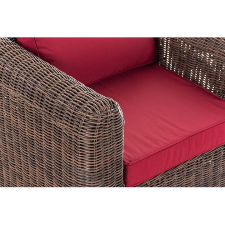 Sessel Marbella Rubinrot 5mm