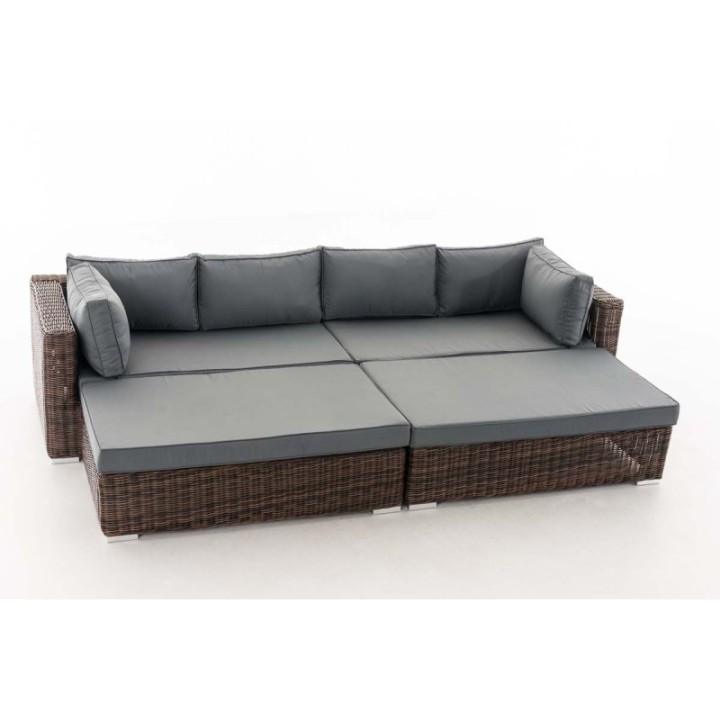 Loungebed Terrassa Eisengrau