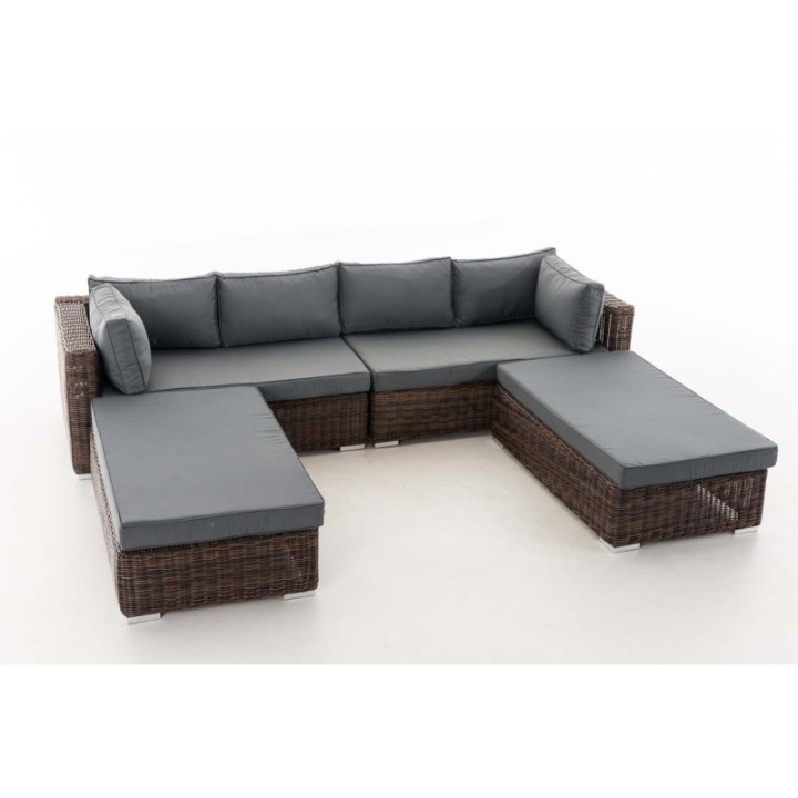 Loungebed Terrassa Eisengrau